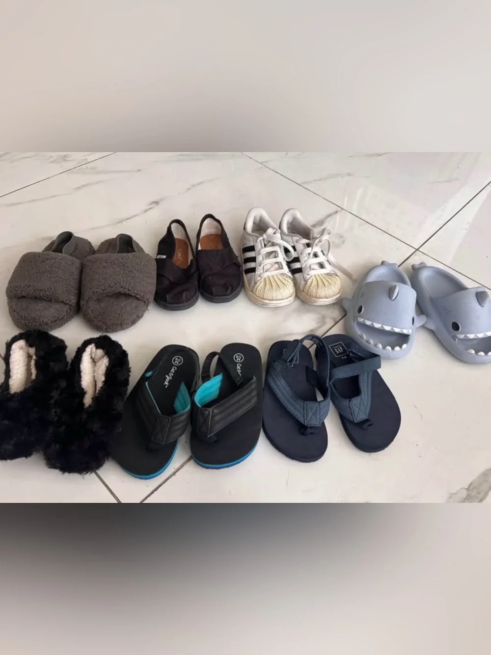 Bundle Kids Gray Casual Sandals and Slippers Pack
